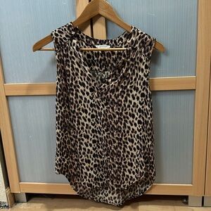 41 Hawthorn sleeveless leopard print top size small